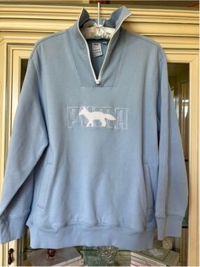 NWOT PUMA x Maison Kitsuné Light Blue Sweatshirt L
